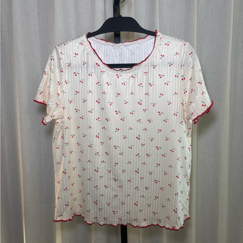 Cherry Print Women's PJ Set